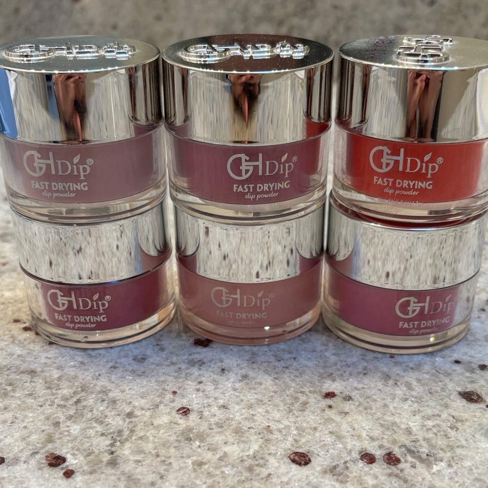 💅 GH dip Fast Drying Dip Powder Set - Red, Pink, Purple Shades